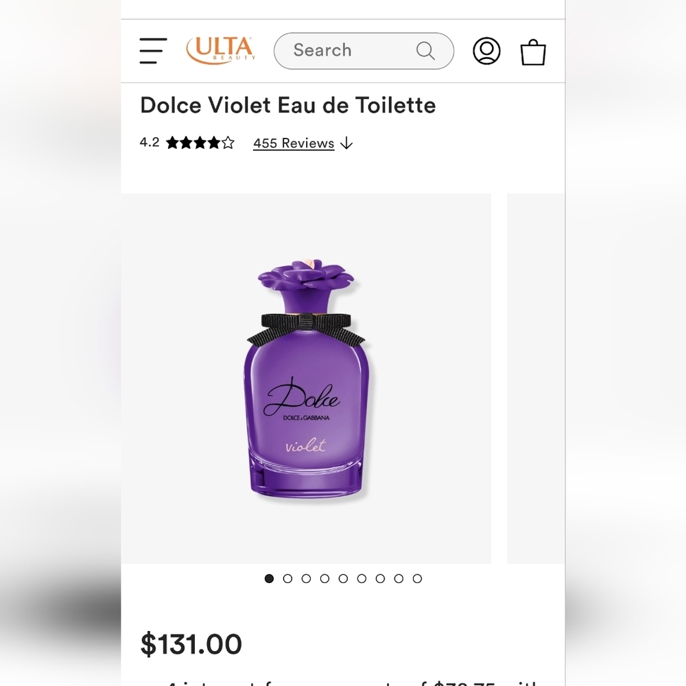 šHOST PICKšNIB-Dolce&GabbanaĀ Dolce Violet E.D.T.-2.5FL OZ - Picture 2 of 6
